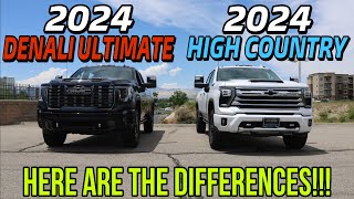 2024 Silverado 2500HD High Country vs Sierra 2500HD Denali  Feature amp Pricing Breakdown [upl. by Trent671]