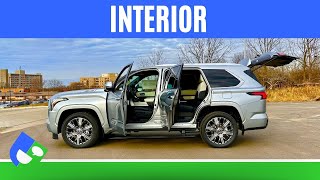 Interior Review  2024 Sequoia Capstone by Toyota  Talking CarBiz [upl. by Dupre]