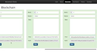 Blockchain 101  A Visual Demo [upl. by Eward]