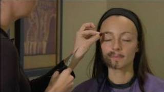 How to Apply Fake Facial Hair  How to Apply Fake Eyebrows [upl. by Egni533]