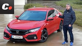 Honda Civic  Primera prueba  Test  Review en español  Contacto  cochesnet [upl. by Ruvolo153]