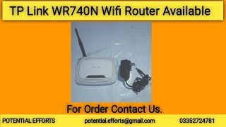 TP Link WR740N Wifi Router Available WhatsApp 033352724781 [upl. by Hu]