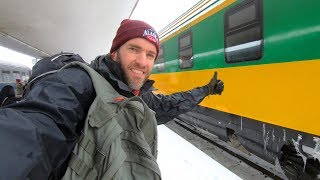 Winter Train Trip in Romania Bucharest to Brasov [upl. by Tdnarb580]