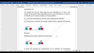 COLISIONES EN UNA DIMENSION EJ1 [upl. by Quinta893]