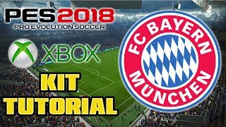 PES 2018 FC BAYERN MUNICHMUNCHEN KIT TUTORIAL XBOX ONE360 [upl. by Princess142]