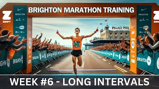 Brighton Marathon Training  Week 6  Long Interval Session [upl. by Lennahc]