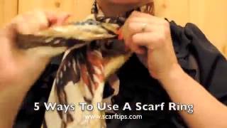 5 Ways To Use A Scarf Ring [upl. by Turmel]