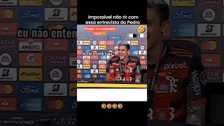 Mi Dios no entendí nada habla muy rápido 🤭 copalibertadores futbol flamingo brasil humor [upl. by Trutko]