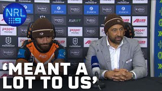 Benji Marshall gives all credit to fans for their unwavering support NRL Presser  NRL on Nine [upl. by Obadias]