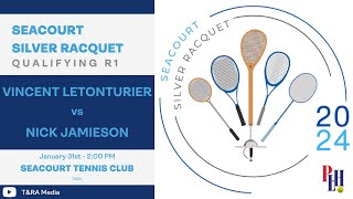 Seacourt Silver Racquet Qualifying 2024  Round 1  Vincent Letonturier vs Nick Jamieson [upl. by Ing113]