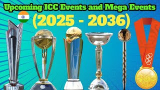 Upcoming ICC Events and Mega Events 20252036 Confirmed [upl. by Damien]