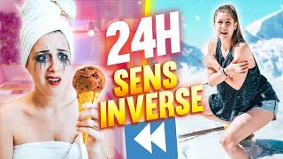 VIVRE PENDANT 24H EN SENS INVERSE  24H CHALLENGE  DENYZEE [upl. by Tham]