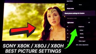 Sony X80K  X80J  X80H Best TV Picture Settings  Calibration [upl. by Ycram]