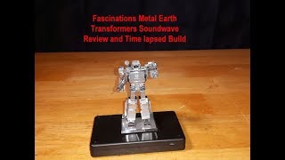 Fascinations Metal Earth Transformers Soundwave Review and Time lapsed Build [upl. by Irab]