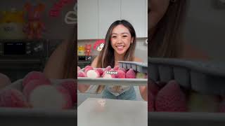 3 INGREDIENT Strawberry Lemonade Sorbet shorts [upl. by Leahci82]