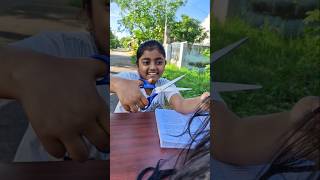 Chewing GUM on the HAIR😱TomampJerry 🤣DiyaIshwarya shorts viralvideo [upl. by Blythe]