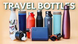 10 Excellent Travel Water Bottles  Hydro Flask Klean Kanteen Zojirushi and More [upl. by Tiloine]