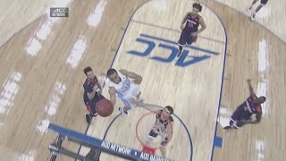 UNC Mens Basketball Pinson Tosses the HalfCourt Oop to Johnson vs Virginia  ACC Championship [upl. by Elsy291]