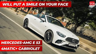 MercedesAMG E53 Cabriolet Review A car with no competition  TOI Auto [upl. by Ominoreg]