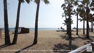 GSP206 Estepona Promenade Beach Front 3 Bed Holiday Apartment to rent [upl. by Leinod]