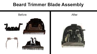 How to assemble the Blade Spring in BeardHair Trimmers  Brio BeardscapeCeenwes Repair [upl. by Amre]