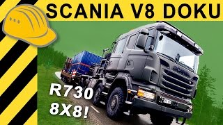 SCANIA R730 8x8 mit 120 Tonnen Schwertransport Test  Scania Test Strecke Schweden amp Factory Tour [upl. by Eicram709]