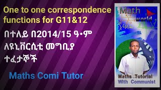 One to one correspondence functions for G 11amp12for entrance exam [upl. by Ayerf159]