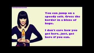 Jessie J amp Jools Holland  Get Here  Lyric Video [upl. by Bertolde]