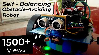 Self Balancing Obstacle Avoiding Robot SBOAR using Arduino Uno  by Paul Pavish [upl. by Ailemac]