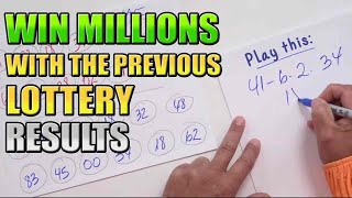 HOW TO GET WINNING NUMBERS WITH THE PREVIOUS LOTTERY RESULTS [upl. by Rusel]