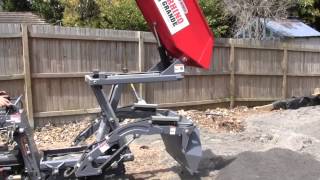 Mini Loader Dumper RG800 by Rhino Grande for landscaping and excavation [upl. by Nathan833]