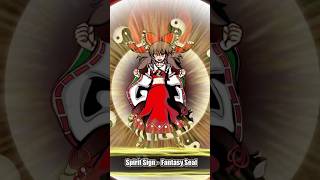 Dokkan Battle Fanmade Super Attacks Test  Crossover  LR STR Reimu Hakurei  12 Ki Super Attack [upl. by Sekoorb]