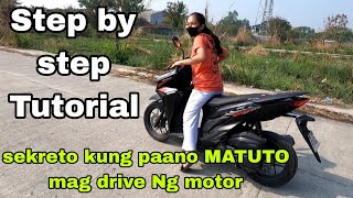 TECHNIQUE AT SEKRETO PARA MATUTO SA PAG DRIVE NG SCOOTER  HONDA CLICK 125 [upl. by Okeim]