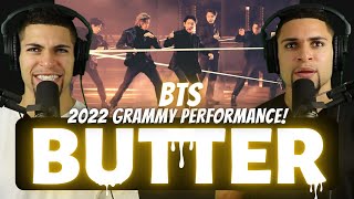 BTS 2022 GRAMMY PERFORMANCE  quotButterquot MV Reaction [upl. by Durer]