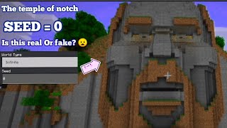 Temple of notch seed  Real or fake  Watch till end to know 😱  MCPE 119 [upl. by Agripina]