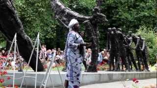 Herdenking slavernijverleden KetiKoti in het Oosterpark in Amsterdam [upl. by Pega]