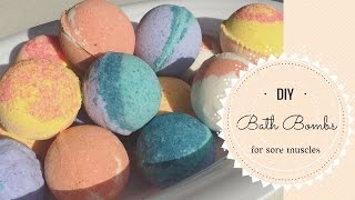 DIY Bath Bombs for Sore Muscles [upl. by Avenej]