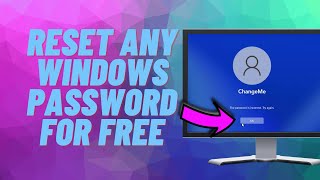 Reset Any Windows Password For FREE [upl. by Acissj20]