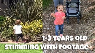 AUTISTIC TODDLER STIMMING INCLUDING FOOTAGE  SIGNS OF AUTISM [upl. by Lowndes]