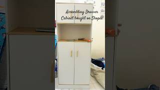 Assembling Minimalist Drawer Cabinet bought on Shopee [upl. by Nail]