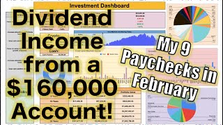 How Much My Dividend Portfolio Paid Me in February 160000 Account [upl. by Kendra]