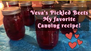 Canning Veva’s Pickled Beet RecipeTHE BEST PICKLED BEETS [upl. by Mihcaoj]