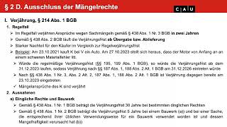 Schuldrecht BT – Folge 05 Ausschluss der Mängelrecht Konkurrenzen [upl. by Noyk]