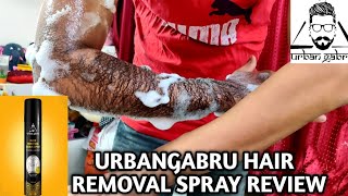 Repost URBANGABRU HAIR REMOVAL SPRAY REVIEW urbangabruofficial [upl. by Lilyan181]