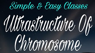 UltraStructure Of ChromosomeFibre Folded ModelNucleosome ModelSolenoid ModelBotany 2Bsc Part 2 [upl. by Al]