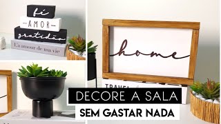 Decoração de SALA SIMPLES e FÁCIL FAÇA VOCÊ MESMO  DIY DECORAÇÃO [upl. by Eiramrebma]