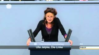 Ulla Jelpke DIE LINKE Den Überwachungswahnsinn endlich stoppen [upl. by Yssor]