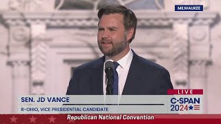 JD Vance Acceptance Speech at 2024 Republican National Convention [upl. by Rena]