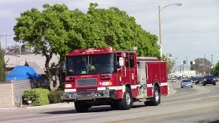 Downey Engine 62 amp Squad 642 Responding w Airhorn [upl. by Zaraf]