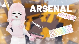 Roblox ASMR  Arsenal Gameplay 2  CREAMY KeyboardMouse Sounds [upl. by Attelrahs]